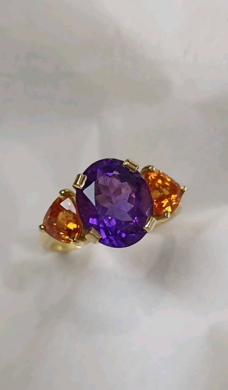 Création d'une bague en or 18 k pour une cliente de Hyères PACA .